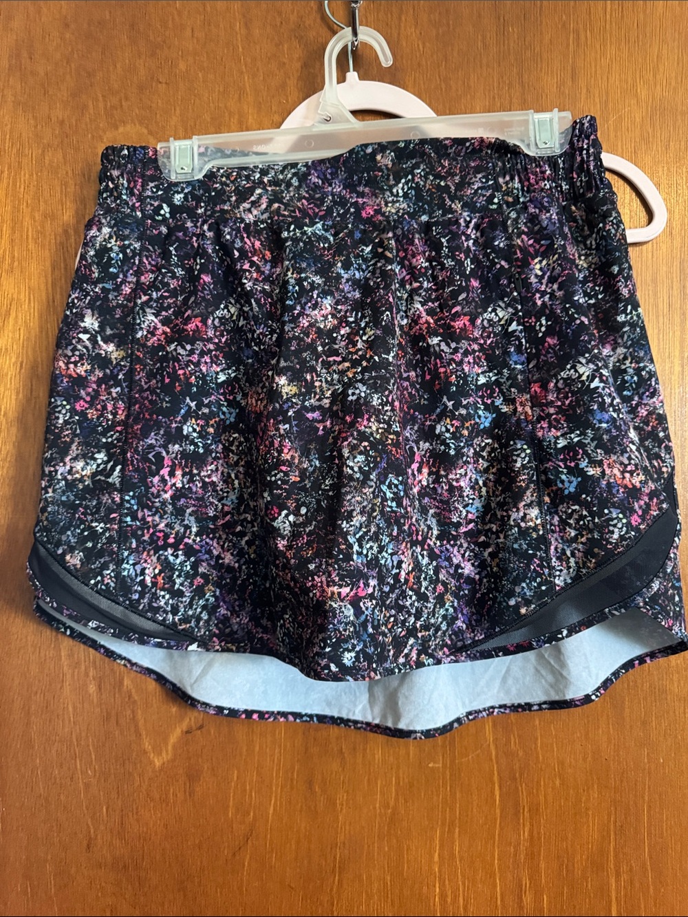 lululemon athletica Black Multi-Color Printed Athletic Skort